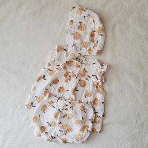 Rabbit & Bear Organic Cotton Muslin Matching Outfit Set